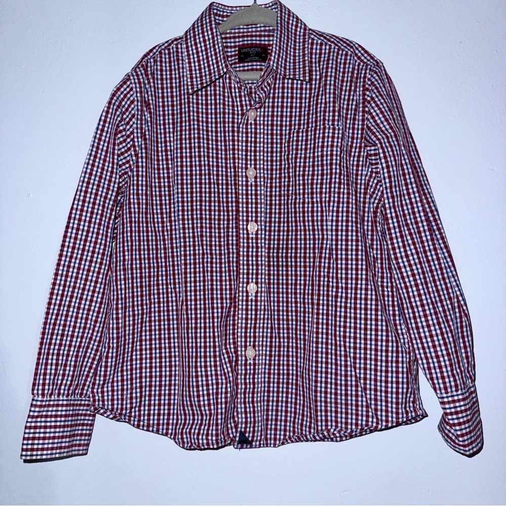 UNTUCKit | Red and Blue Plaid Casual Shirt